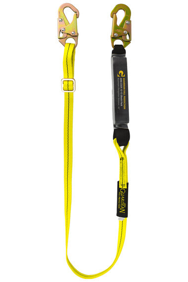 Guardian Fall Protection 1285 Adjustable Shock Absorbing Lanyard 4 to 6 ft