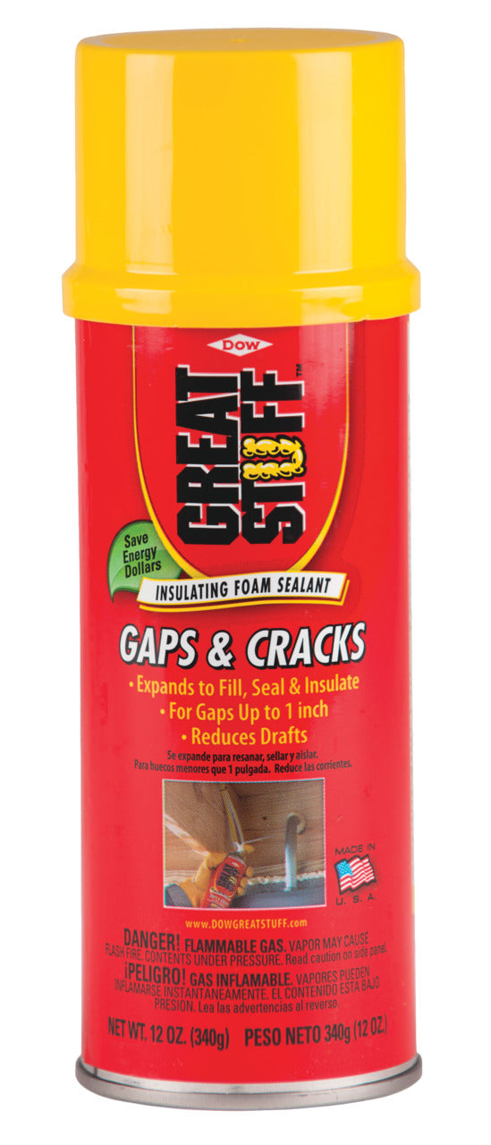 Great Stuff 157901 12 oz Gap & Crack Straw Sealant