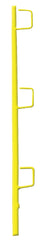 Guardian 61133 Universal Guardrail Post, Powder Coated Steel, Yellow, 52 in. x 5-1/2 in. x 5 in.