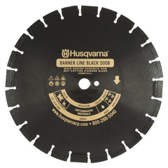 Husqvarna 542751078 Husqvarna 18 Banner Line Black 500B-R Wet Asphalt Diamond Blade