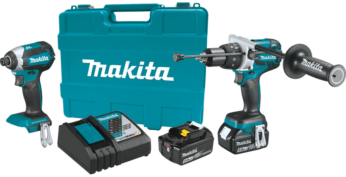 Makita XT267T 18V LXT Brushless 2 Piece 5.0Ah Combo Kit