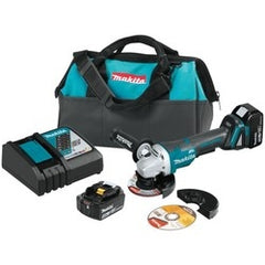 Makita XAG11T 18V LXT Lithium-Ion Brushless Cordless 4-1/2 / 5 Paddle Switch Cut-Off/Angle Grinder Kit