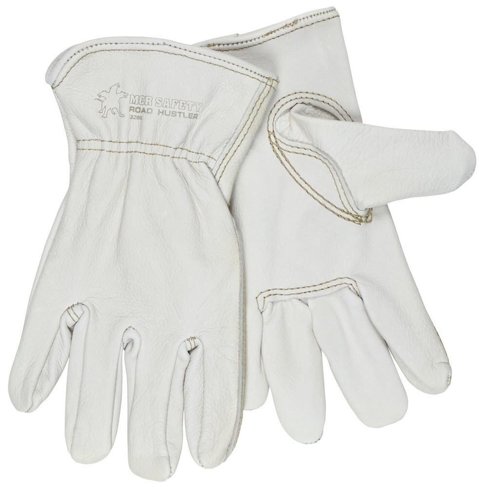 MCR Safety 3200M Road Hustler Premium Grain Leather Gloves Medium