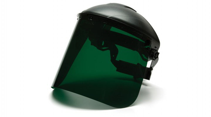 Pyramex S1035 Green Poly Faceshield 8 x 15