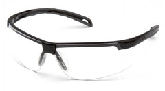 Pyramex SB6310STPLED PMXTREME LED Safety Glasses Anti-Fog Clear Lens Black Frame