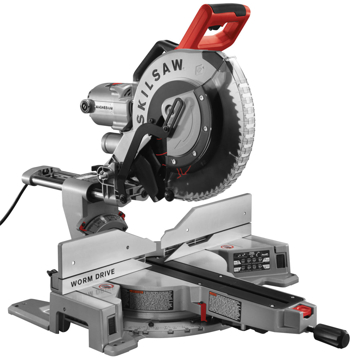 SKILSAW SPT8801 Chervon 12 In. Worm Drive Dual Bevel Miter Saw