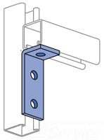 Unistrut Corp. P1326EG UNISTRUT P1326-EG 3-Hole 90D Corner Angle