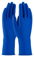 West Chester 2550XL 14 mil Size XL Powder Free Rubber Disposable Glove in Blue (Box of 50)