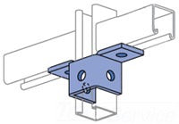 Unistrut P2345EG UNISTRUT P2345-EG 5-Hole 2 Corner Angle Connector