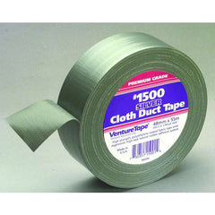 3M 7010337384 Venture Tape Cloth Duct Tape 1500, Silver, 72 mm x 55 m (2.83 in x 60.1 yd), 16 per case