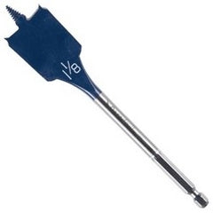 BOSCH DSB1015 Wood Drilling Spade Bit, Standard, 1-1/8 Diameter x 6 Length, 3 Flute