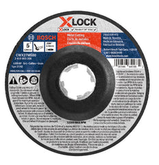 Bosch CWX27M500 5In x .098In X-Lock Arbor Type 27A (Iso 42) 30Grit Metal Cutting And Grinding Abrasive Wheel