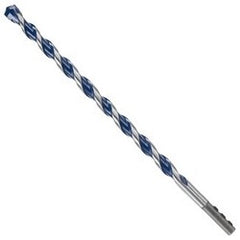 Bosch HCBG18T Hammer Drill Bit, Robust Head, 1/2 Diameter x 12 Length, 10 Milled U-Flute, 10 Usable Length, 0.312 Three Winged Shank, Carbide Tip, For Concrete/Stone/Masonry