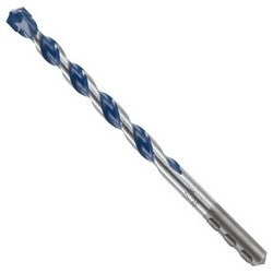 Bosch HCBG12T Hammer Drill Bit, Robust Head, 3/8 Diameter x 6 Length, 6 Milled U-Flute, 4 Usable Length, 0.312 Three Winged Shank