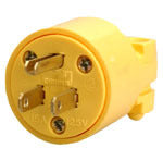 Coleman Cable 59840000 Nema 5-15P 15A/125V Yellow Vinyl Male Plug