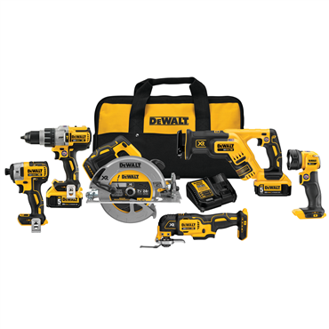 DeWalt DCK694P2 20V Max Xr 6-Tool Combo Kit