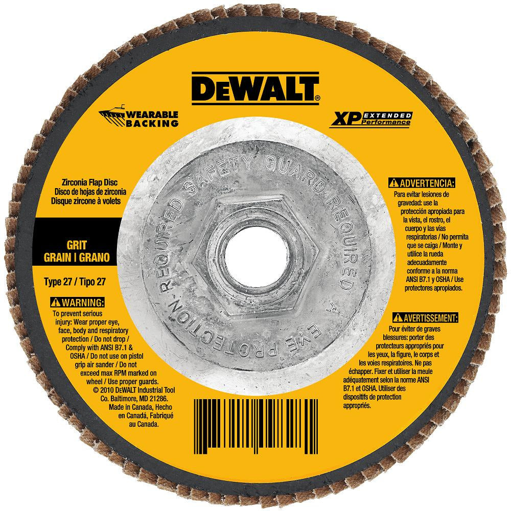 DEWALT DW8212H 4-1/2 x 5/8''-11 Z80 T27 WB Flap Disc