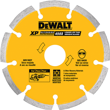 DeWalt DW4739 6 In. x 0.250 XP Diamond Tuck Point Blade