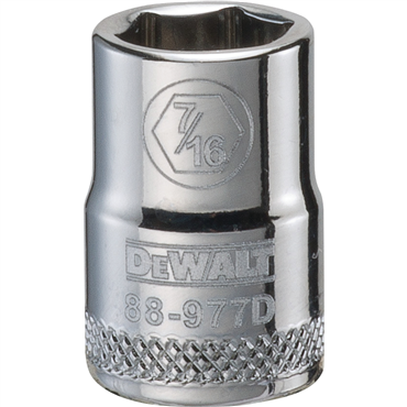 DeWalt DWMT88977OSP 3/8 in Drive Polished Chrome Standard Socket