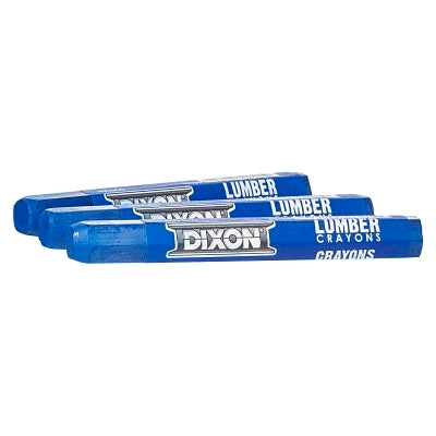 Dixon Ticonderoga 52100 Blue Lumber Crayon 1/2 in dia x 4-1/2 in L