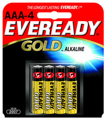 Energizer A92BP4 Eveready Gold AAA Alkaline Battery 4/Pack