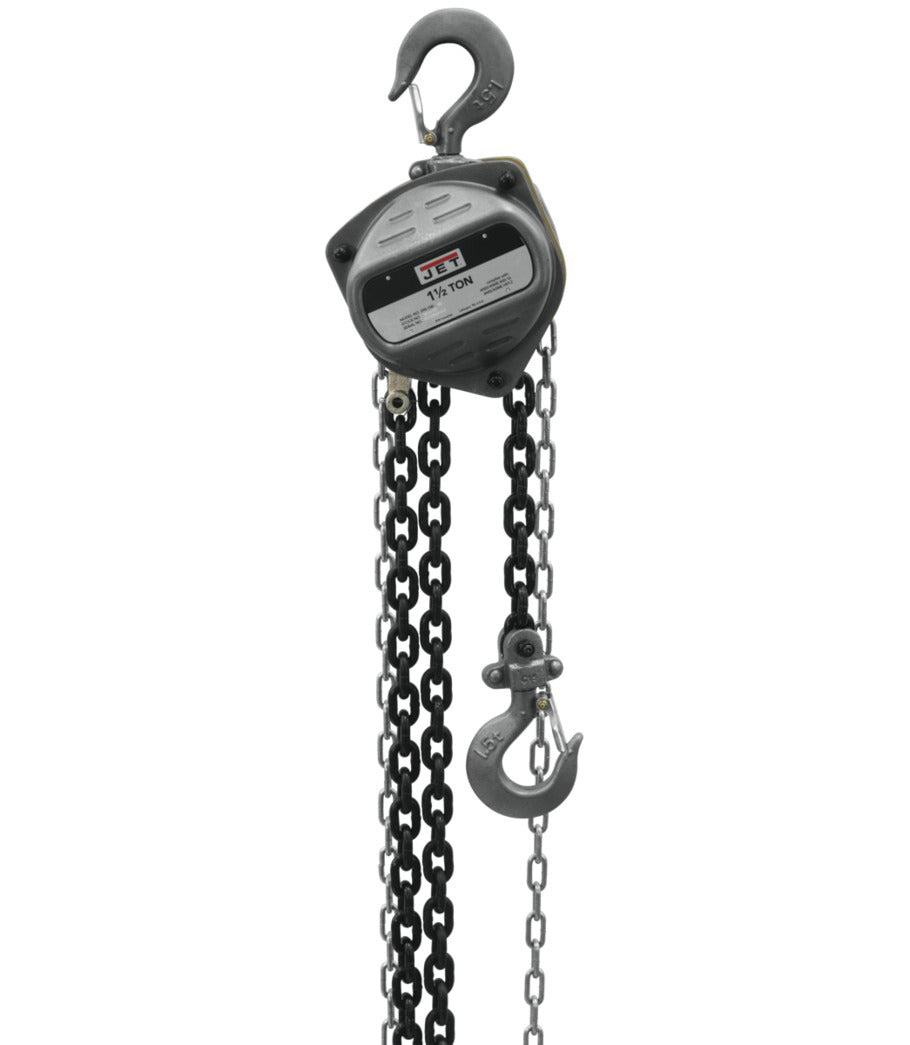 JPW INDUSTRIES 101922 S90-150-20, 1-1/2-Ton Hand Chain Hoist With 20' Lift Jpw