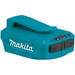 Makita ADP05 Cordless Power Source, 2-USB Port, 2.1/4.2A, 2.5 Length, Rubber Cover