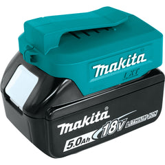 Makita ADP05 Cordless Power Source, 2-USB Port, 2.1/4.2A, 2.5 Length, Rubber Cover