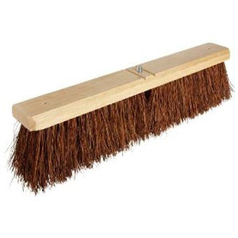 Magnolia Brush 1618 Brown Plastic Street Brooms 18 in Hardwood Block Replacement MPN