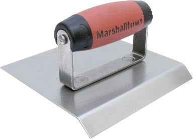 Marshalltown 483CH 6 x 6 3/4 Lip Stainless Steel Chamfer Hand Edger Durasoft Handle