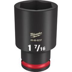 Milwaukee Tool 49-66-6237 SHOCKWAVE Impact Duty 1/2 Drive 1-7/16 Deep 6-Point Socket