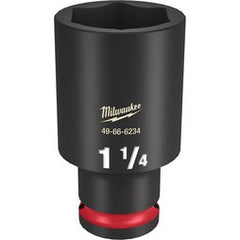 Milwaukee Tool 49-66-6234 SHOCKWAVE Impact Duty 1/2 Drive 1-1/4 Deep 6 Point Socket