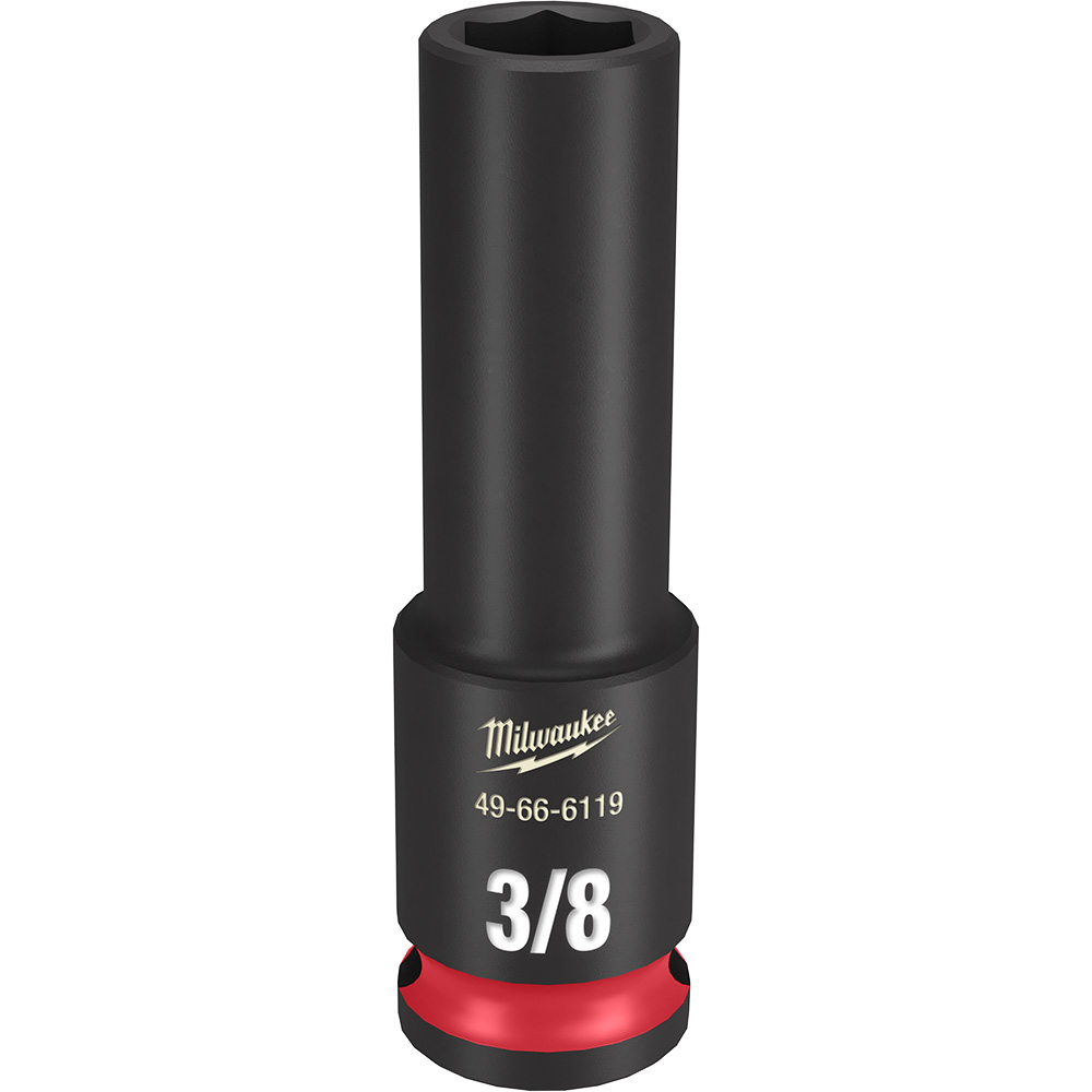 Milwaukee 49-66-6119 SHOCKWAVE Impact Duty 3/8 Drive 3/8 Deep 6 Point Socket