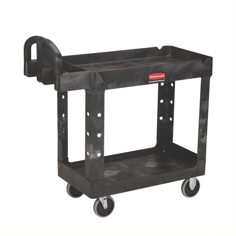 Rubbermaid FG452088BLA 500 lb Black Material Handling Utility Cart