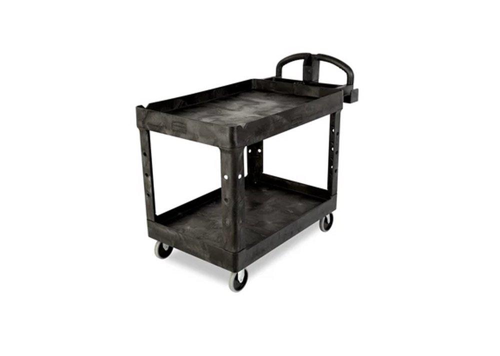 Rubbermaid FG452088BLA 500 lb Black Material Handling Utility Cart