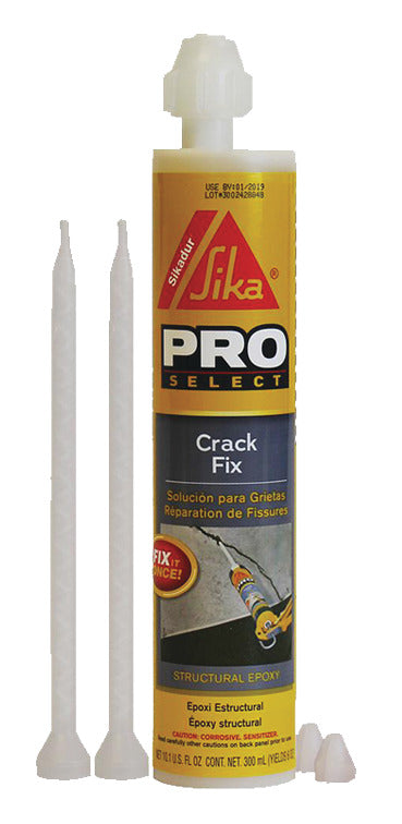 Sika 107655 SikaDur Crack Fix 10.1 oz. Interior/Exterior Amber/Clear 2-Component Epoxy Resin Adhesive