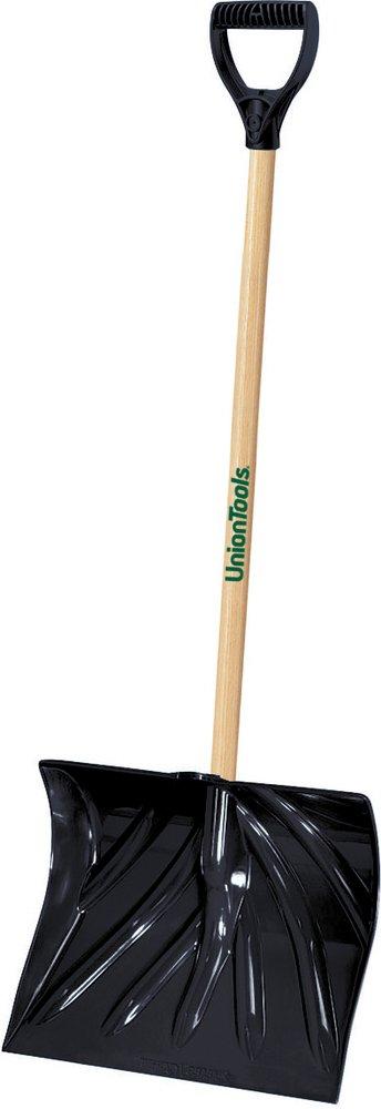 True Temper 1627400 18 in. Poly Combo Snow Shovel with Wood Handle