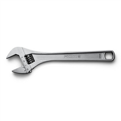 Wright Tool 9AC18 | Satin Chrome Straight Adjustable Wrench