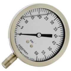 Ashcroft 251009SW02L60 Duralife Pressure Gauge 0-60 psi