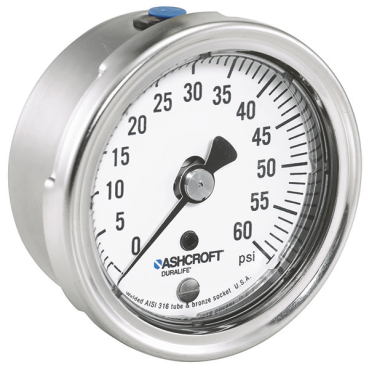 Ashcroft 251009AW02B60 Duralife Pressure Gauge 0-60 psi