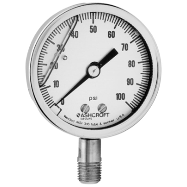 Ashcroft 351009SWL02L100 Duralife Pressure Gauge 0 to 100 psi