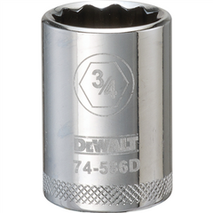 DeWalt DWMT74586OSP 1/2 in Drive Polished Chrome Standard Socket