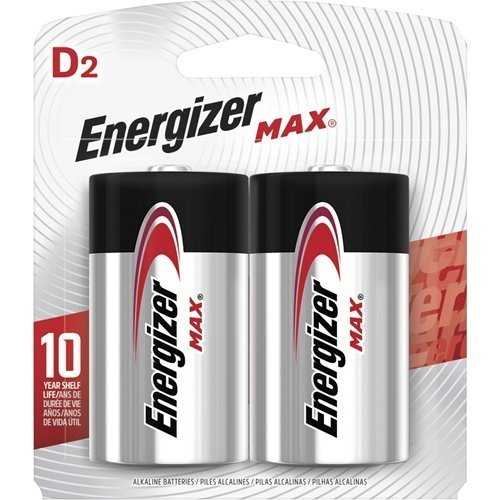 Energizer E95BP-2 MAX Alkaline Battery, 1.5V, 2-Pack