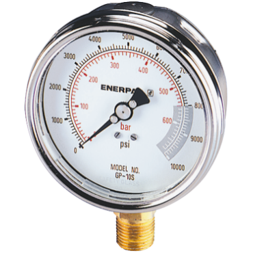 Enerpac GP-10S | Lower Mount Dry Gauge | 1/2 NPTF