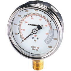 Enerpac GP-10S | Lower Mount Dry Gauge | 1/2 NPTF