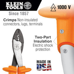 Klein Tools 1005-INS Insulated Crimping/Cutting Tool 22-10 AWG