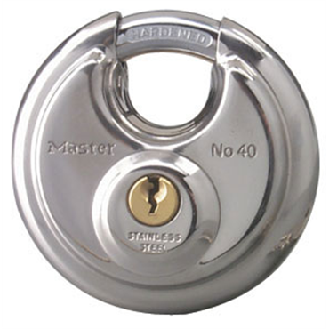 Master Lock 40KADPF Series 40 Stainless Steel Discus Padlock