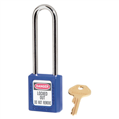 Master Lock 410LTBLU | Series 410 High Security Thermoplastic Safety Padlock