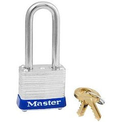 Master Lock 7LF 1-1/8 Laminated Steel Padlock 1-1/2 Shackle