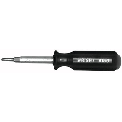 Wright Tool 9180 Four-Way Screwdriver 3/16 in; 5/16 in Tip Width